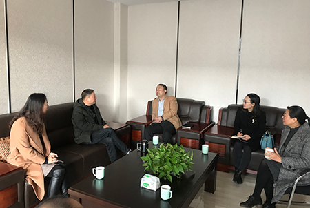 浙江省科技廳奚靈平處長(zhǎng)一行蒞臨我司考察指導(dǎo)-浙江中地凈土科技有限公司